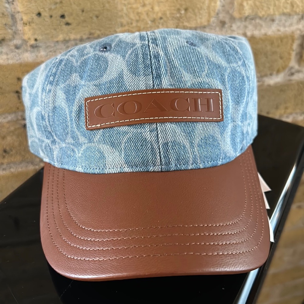 Coach Hat with Leather Strap and Brim!!!